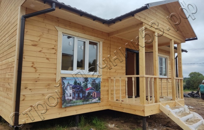 4 Каркасно-щитовой дом  Д-3, 9х8.5м, 67.5  М², Тверская область, Калязинский район, деревня Ярославищи. (13)